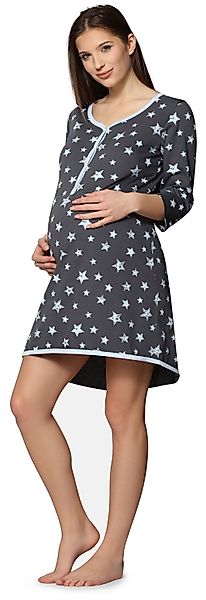 Be Mammy Umstandsnachthemd Damen Umstands Nachthemd günstig online kaufen
