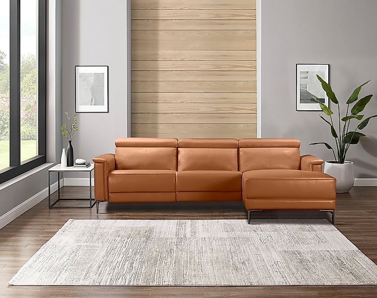 Places of Style Ecksofa Lund, L-Form, 261cm, man. o. elektr. Relaxfunktion günstig online kaufen