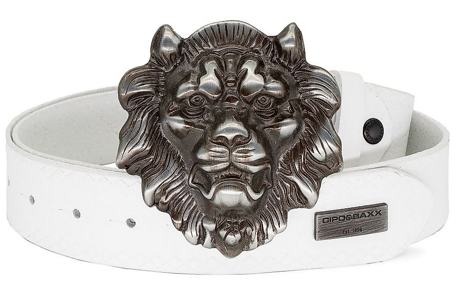 Cipo & Baxx Ledergürtel Herren Gürtel BA-CG196 (1-St) Metall Patch und Schn günstig online kaufen