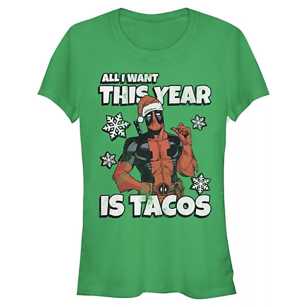 Marvel - Deadpool - Deadpool All I Want Is Tacos - Weihnachten - Frauen T-S günstig online kaufen