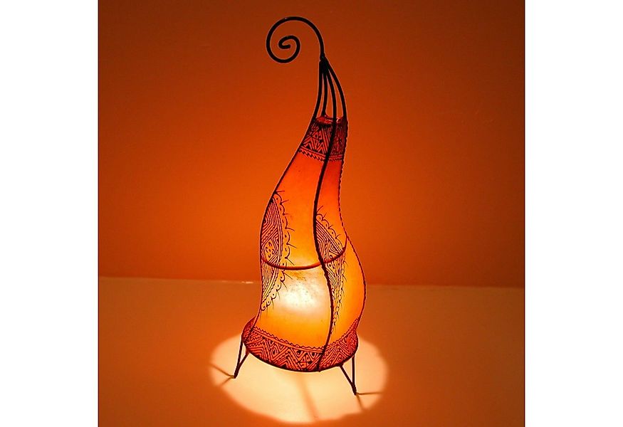 Casa Moro Stehlampe Orientalische Hennalampe marokkanische Lederlampe Hissa günstig online kaufen
