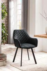 SalesFever Armlehnstuhl »Cardiff Bequemer Esszimmerstuhl« (Set) 2 Stk. Micr günstig online kaufen