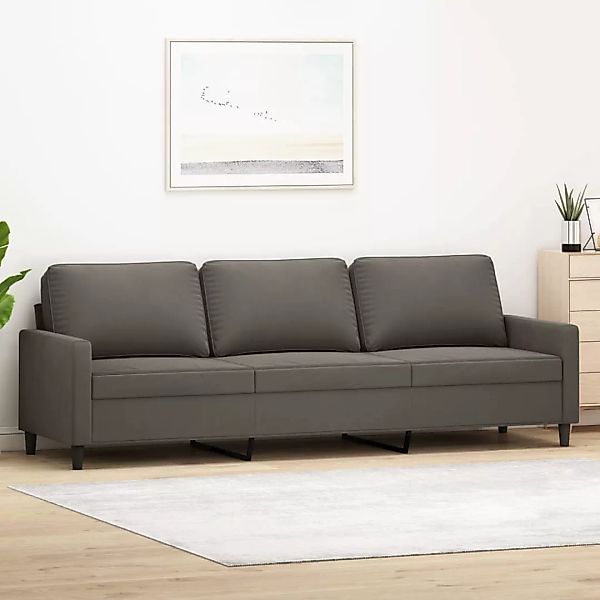 Vidaxl 3-sitzer-sofa Dunkelgrau 210 Cm Samt günstig online kaufen