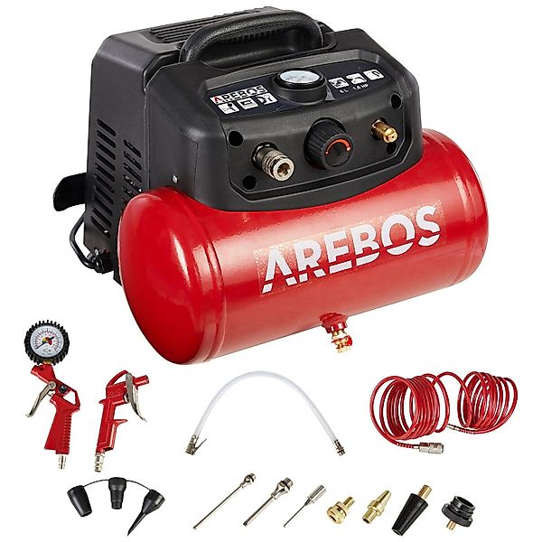 Arebos Kompressor 6L Druckluftkompressor, inkl. . günstig online kaufen