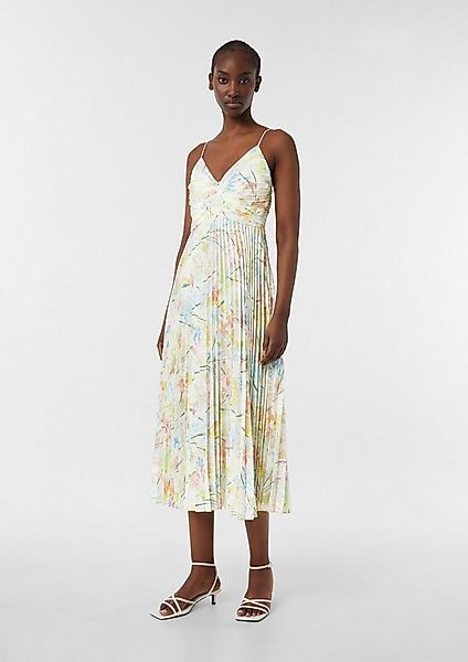 comma Midikleid Kleid Florales Midikleid mit Rückenausschnitt günstig online kaufen