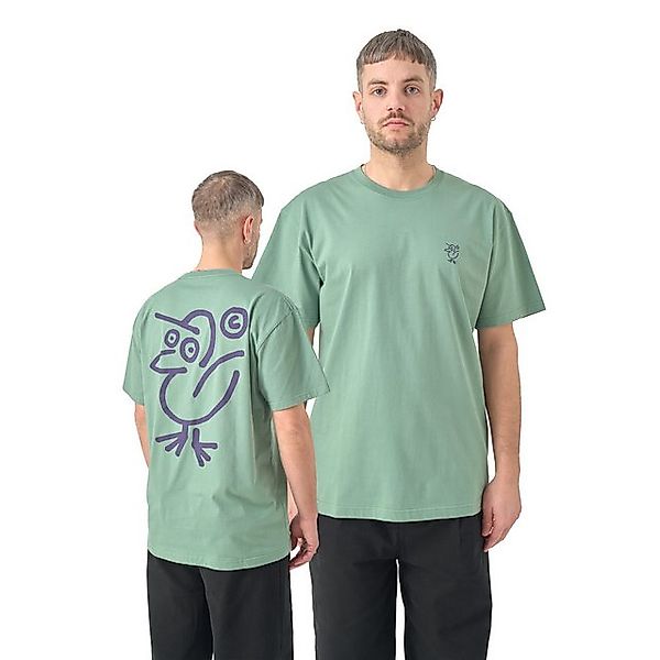 Cleptomanicx T-Shirt Sketch Gull - comfrey green günstig online kaufen