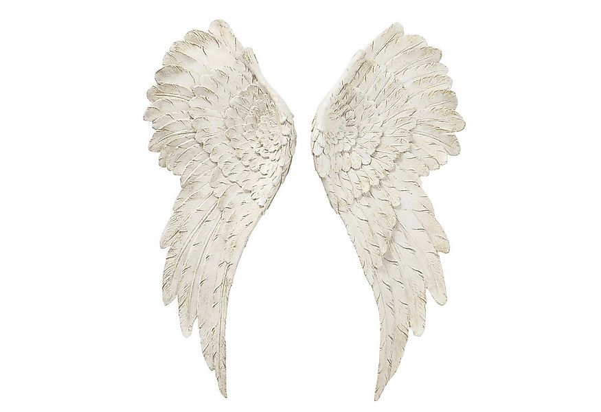 MF Wanddekoobjekt Wandobjekt Engelflügel in Beige Mattes Finish (2 St) günstig online kaufen