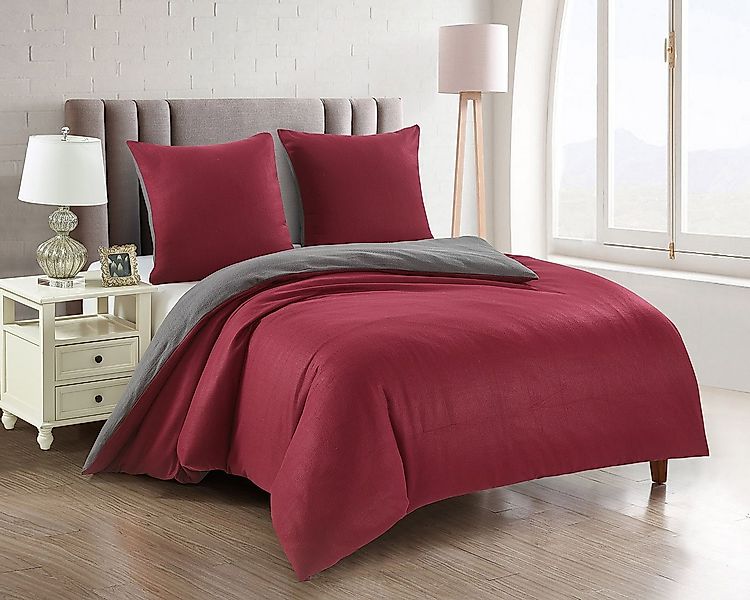 Buymax Bettwäsche Fleece Bettbezug-Set Bettwäsche Uni, Fleece, 2 teilig, 15 günstig online kaufen