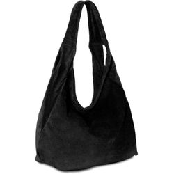 Caspar Schultertasche Große Damen Ledertasche Hobo günstig online kaufen