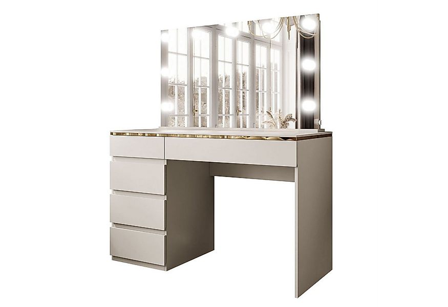 Lookway Schminktisch AURORA II ELITE KASCHMIR mit Spiegel und Beleuchtung ( günstig online kaufen