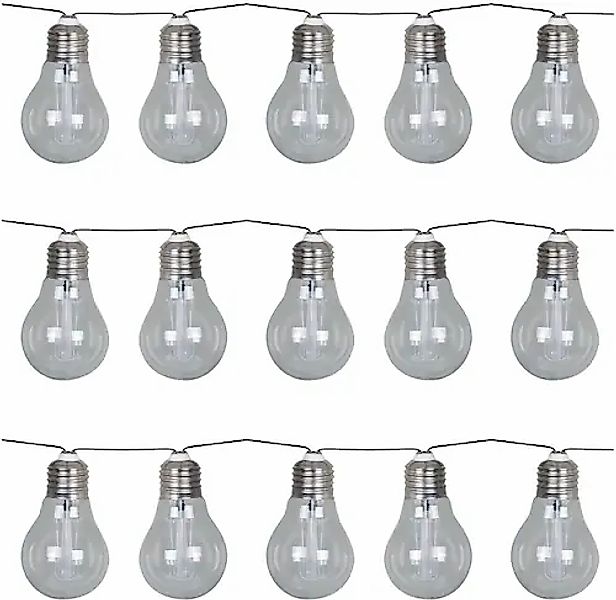 LUXFORM Lichterkette »Solar-Lichterkette Corfu Partybeleuchtung - 15xLED«, günstig online kaufen