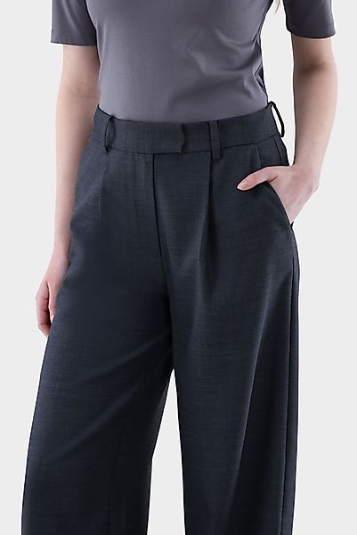 Hose mit weitem Bein und Stretch günstig online kaufen