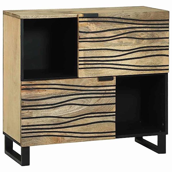 vidaXL Sideboard Braun 80 x 33 x 75 cm massives Mangoholz 4017963 günstig online kaufen