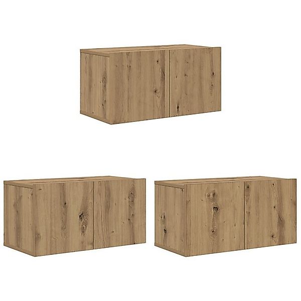 vidaXL TV-Schrank TV-Schranksystem Artisan Eiche MDF, Furnier Mittel TV-Sch günstig online kaufen