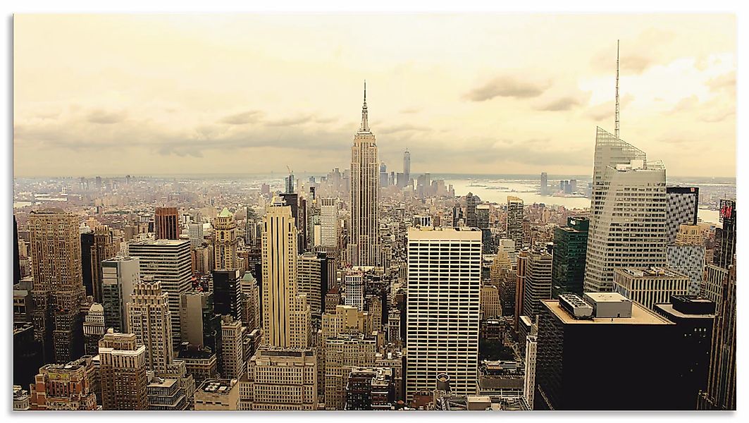 Artland Küchenrückwand "Skyline Manhattan - New York", (1 tlg.), Alu Spritz günstig online kaufen