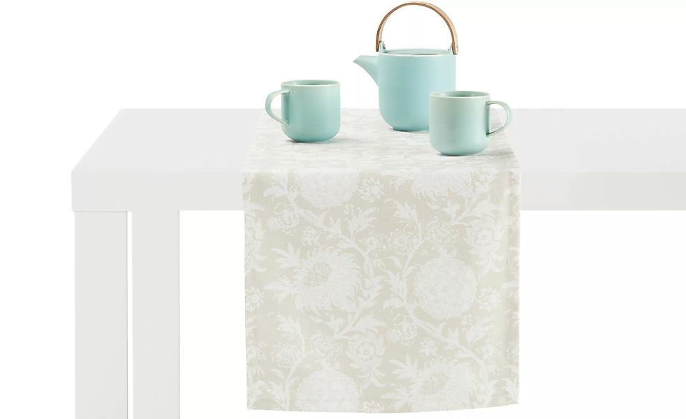 como Tischläufer  Floral - beige - 100% Polyester - 40 cm - Heimtextilien > günstig online kaufen