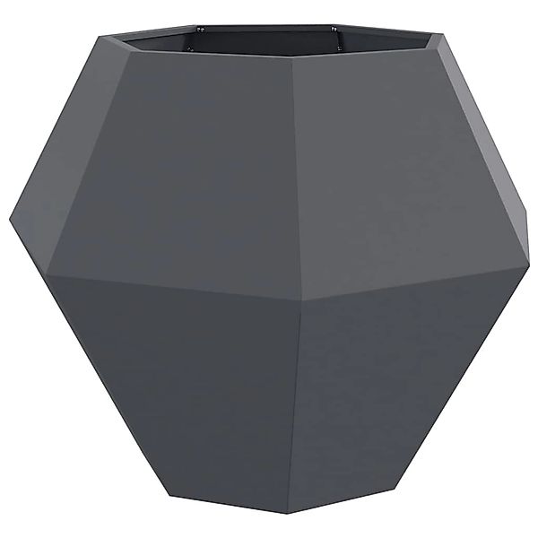 vidaXL Pflanzkübel Anthrazit 100 x 100 x 80 cm Stahl 884028 günstig online kaufen