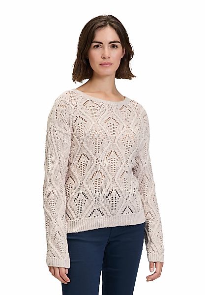 Betty&Co Strickpullover "Damen mit Strickdetails" 1 Stk. Rippbündchen günstig online kaufen