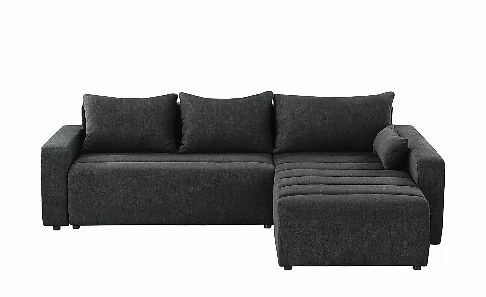 smart Ecksofa  Fania ¦ schwarz ¦ Maße (cm): B: 257 H: 72 T: 208.0 Polstermö günstig online kaufen