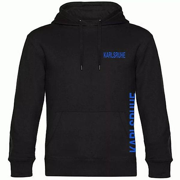 multifanshop Kapuzensweatshirt Karlsruhe - Brust & Seite - Hoodie günstig online kaufen