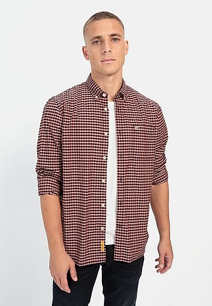 camel active Langarmhemd im Vichy-Karomuster Langarm Button-Down Button-Dow günstig online kaufen