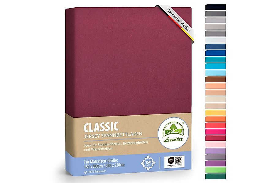 leevitex® Spannbettlaken Spannbettlaken Boxspringbett & Wasserbett Spannbet günstig online kaufen