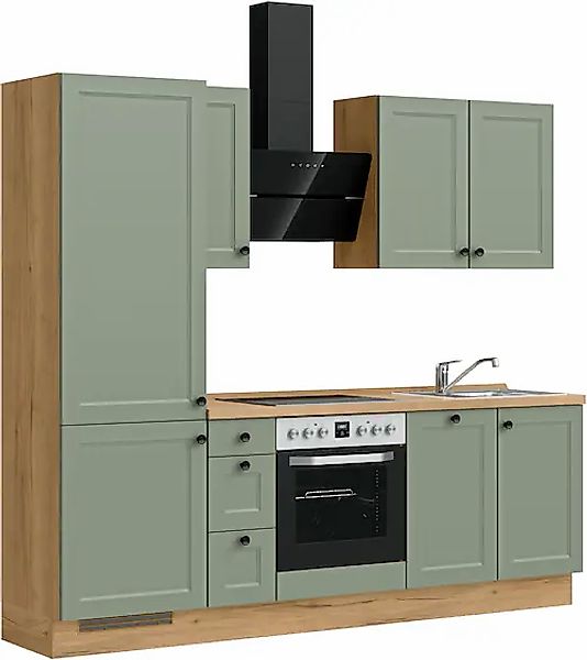 nobilia® Küchenzeile »"Cascada II"«, vormontiert, Breite 240 cm, Ausrichtun günstig online kaufen