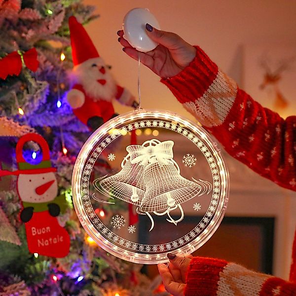 Qualra Fensterbild Weihnachtsdeko Fenster Beleuchtet Hängende günstig online kaufen