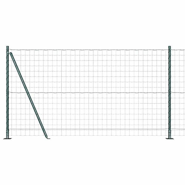 vidaXL Zaun mit Pfosten Grün 1,2 x 10 m Stahl 3350880 günstig online kaufen