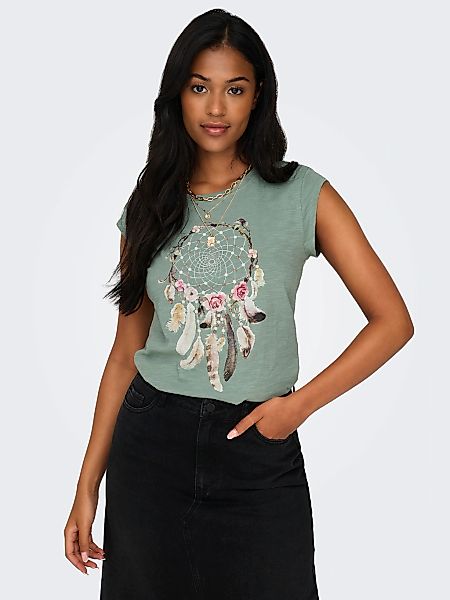 ONLY Kurzarmshirt "ONLBONE S/S FEEL/FEATHERS TOP" günstig online kaufen