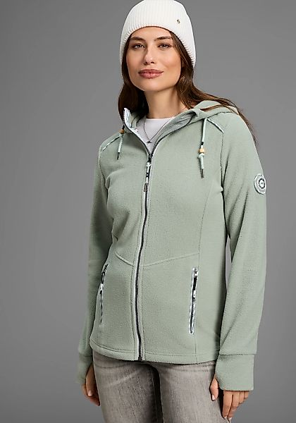 KangaROOS Fleecejacke, mit Kapuze, aus Polyester, figurbetonte Passform, mi günstig online kaufen