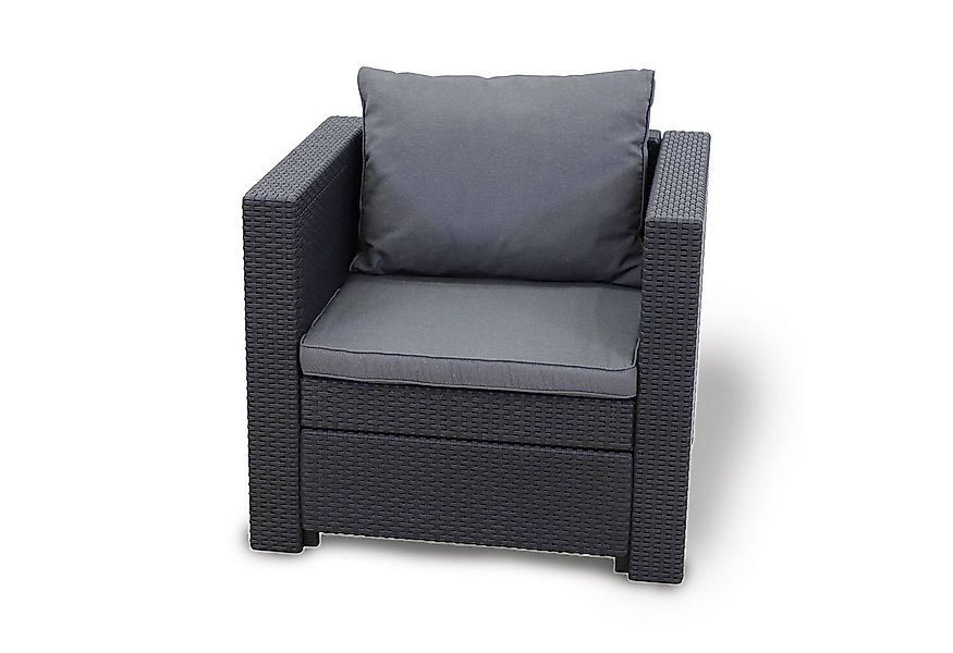 Keter Gartensessel Keter Riviera / Provence Premium Panama Sessel anthrazit günstig online kaufen
