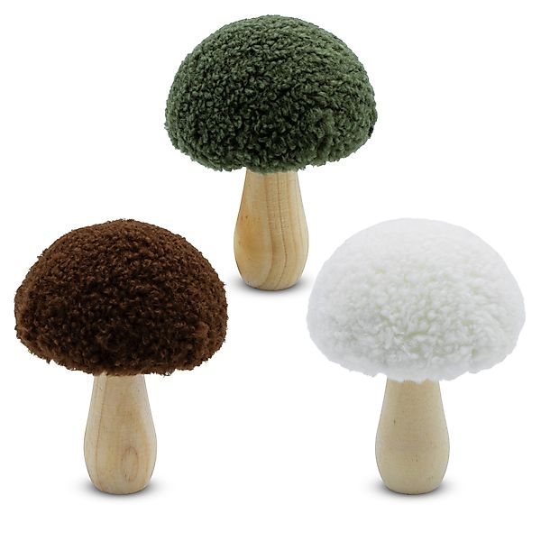 Spetebo Dekofigur Holz Deko Pilz mit günstig online kaufen