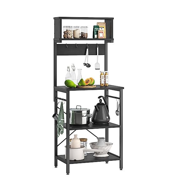 Bestier Standregal Küchenregal Schwarz, 40 x günstig online kaufen