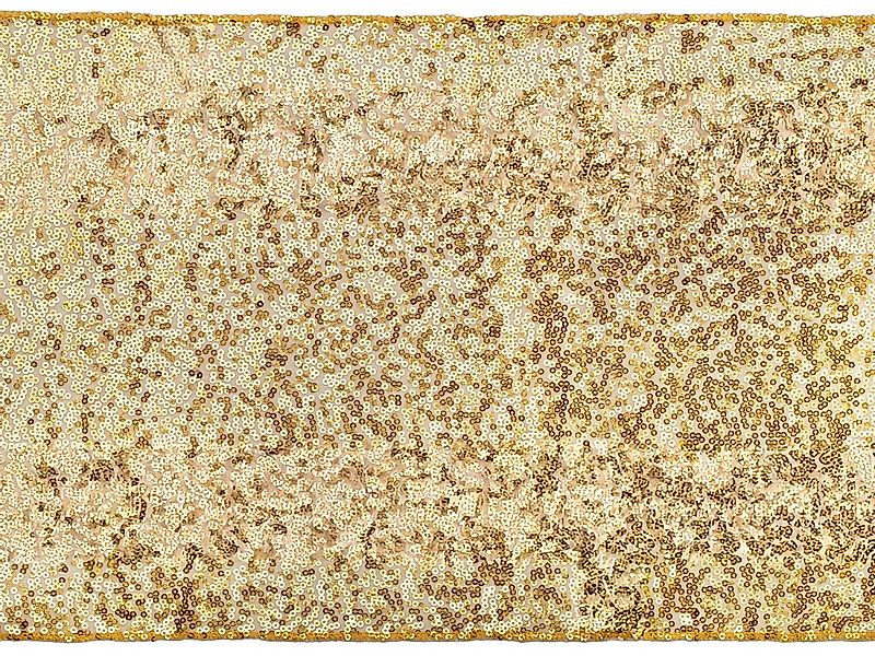 partydeco Tischläufer, Tischläufer mit Pailletten 30cm x 5m Gold günstig online kaufen
