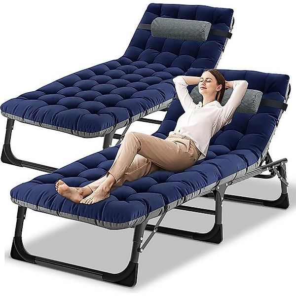 Meulbaty Klappbett Klappbar Sonnen Liege für Balkon/Garten, mit Auflage und günstig online kaufen