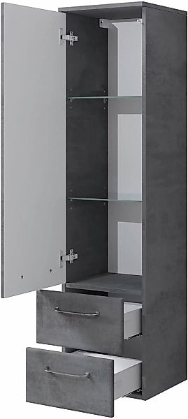 Saphir Midischrank "Quickset 945 Badschrank 35 cm breit, 1 Tür, 2 Schublade günstig online kaufen