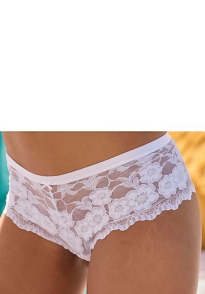 LASCANA Stringpanty aus zarter, elastischer Jacquardspitze günstig online kaufen