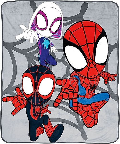 MARVEL Kinderdecke "Marvel Spidey 130 x 150 cm flauschige Sofadecke" mit Mi günstig online kaufen