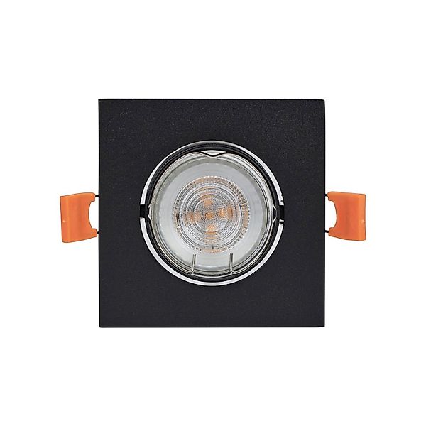 PRIOS Einbaustrahler Fibur 10042582 Modern in Schwarz aus Metall 1-flammig günstig online kaufen