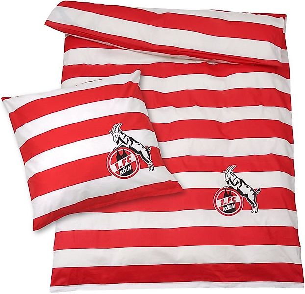 1. FC Köln Bettwäsche Bettwäsche Blockstreifen günstig online kaufen