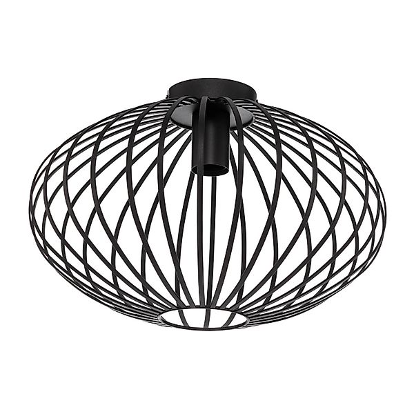 Lindby Deckenlampe Maivi 10012899 Modern in Schwarz aus Metall 1-flammig E2 günstig online kaufen