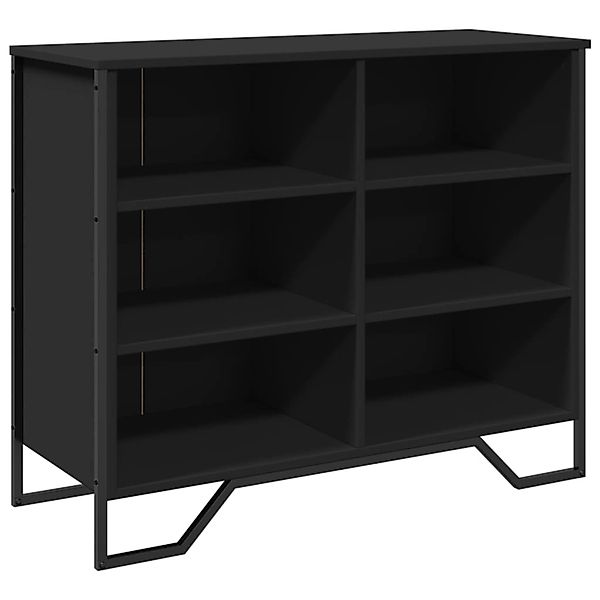 vidaXL Sideboard Schwarz 91x35,5x74,5 cm Holzwerkstoff 848549 günstig online kaufen