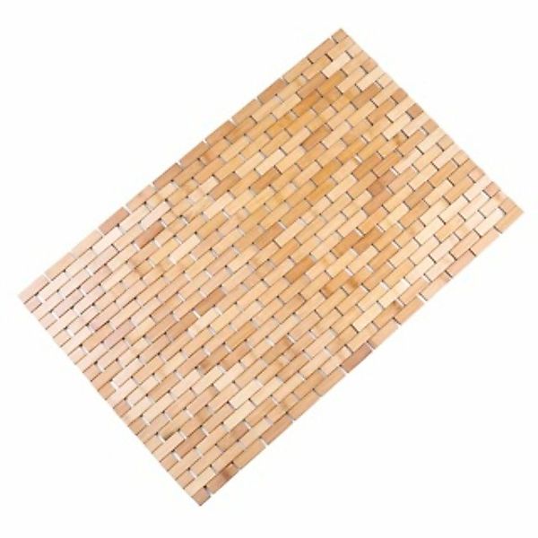 Haushalt International Duschmatte Bambus-Duschmatte / Badvorleger günstig online kaufen