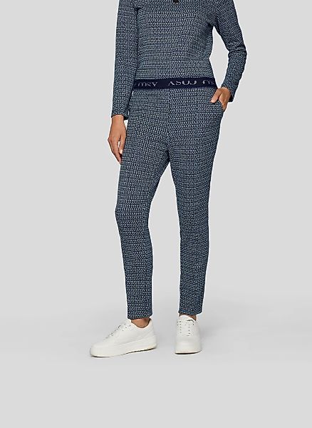 Rabe Jerseyhose "Rabe Gemusterte Hose mit elastischem Bund" günstig online kaufen