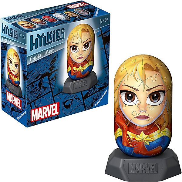Ravensburger 3D-Puzzle Marvel Heroes, Hylkies Sammelfigur #07 Captain Marve günstig online kaufen