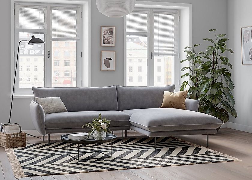OTTO home Ecksofa "Stine L-Form" Besonderes Design durch Kissenoptik und Ke günstig online kaufen