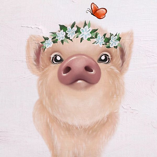 queence Leinwandbild "Addi", Schwein, (1 St.) günstig online kaufen