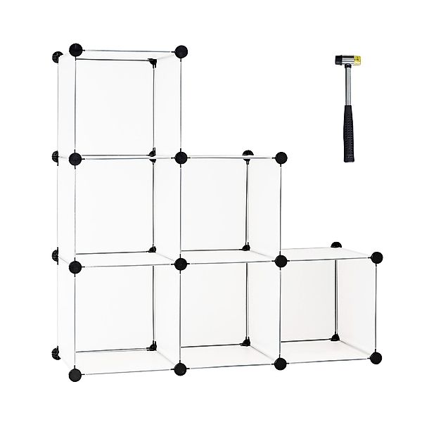 COSTWAY Steckregal, 6 Würfel, DIY Regalsystem, günstig online kaufen