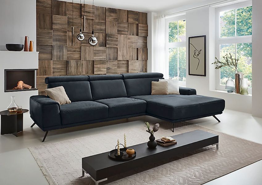 Die PlanBar Ecksofa "PN-EM22041 L-Form" wahlweise motorisches Canape oder S günstig online kaufen